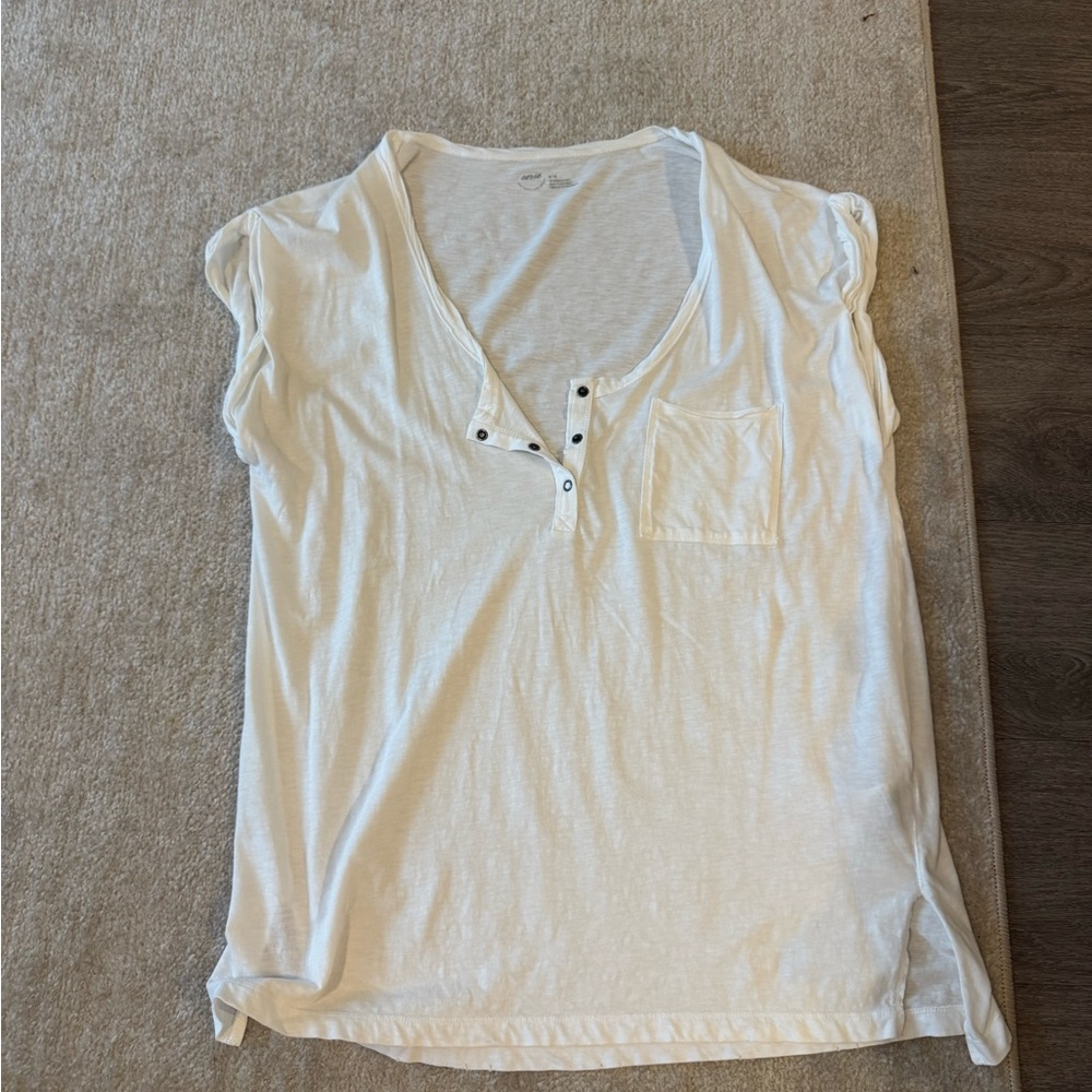 White Sleeveless Top